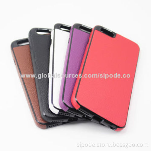 Soft TPU Case with PU Leather Finished for New iPhone 6, OEM Orders Welcomed